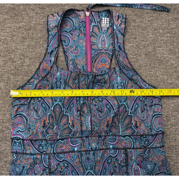 Title Nine Trouble Dress Istanbul Paisley in Bermuda Blue Multi Size 6 - Picture 4 of 8